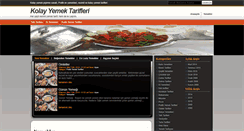 Desktop Screenshot of kolayyemektarifleri.net